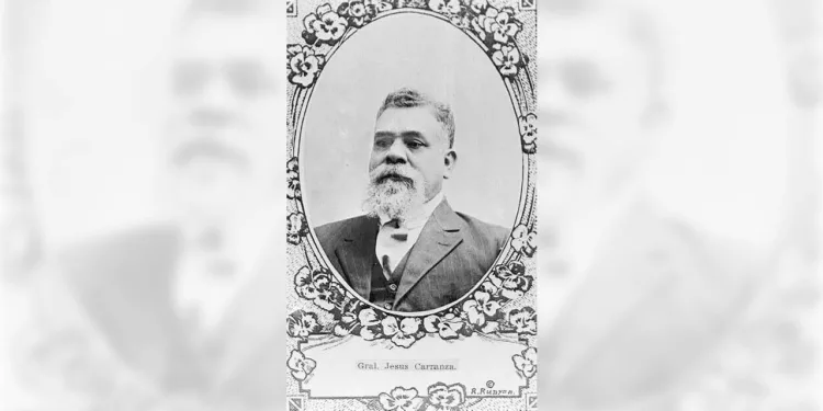 Jesús Carranza Garza, militar revolucionario cuya captura y ejecución desencadenó una fuerte crisis política y militar.