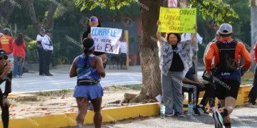 Fotos: Leobardo García Reyes // Las pancartas de apoyo presentes.