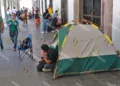 Foto: Adrián Gaytán // Se retiraron los profesores que mantenían plantón en pasillos del Palacio de Gobierno.