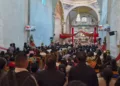 Monseñor Pedro Vázquez Villalobos presidió la celebración del Sacramento de la Confirmación en San Miguel el Grande.