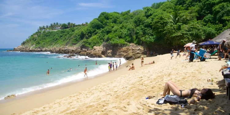 Descarga de fosas sépticas, generó contaminación en playa principal de Puerto Escondido