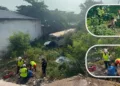 ¡Sin frenos y al borde de la tragedia! Autobús termina fuera de la carretera en Juchitán