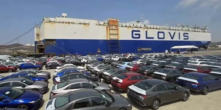 Embarque de 3 mil autos Hyundai de Salina Cruz a Coatzacoalcos
