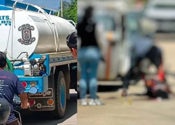 Muere ciclista tras ser arrollado por una pipa en Xoxocotlán; conductor huye y desata indignación