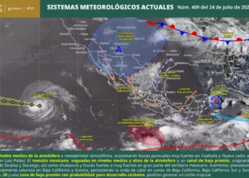 Lluvias intensas y calor extremo mantienen en alerta a Oaxaca; vigilan posible desarrollo ciclónico