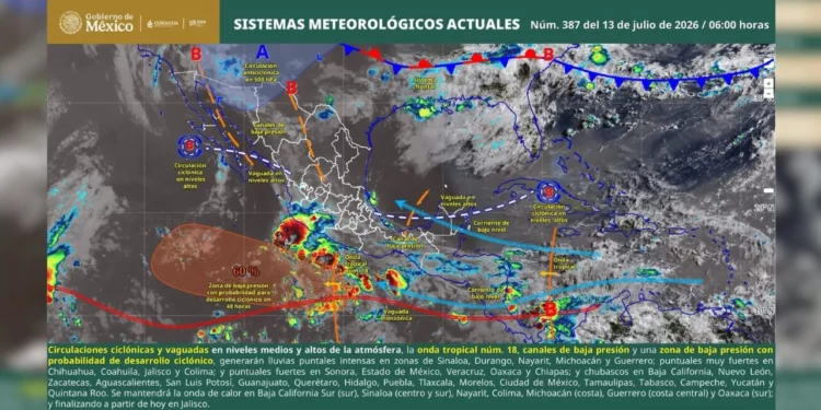 Lluvias intensas y riesgo ciclónico mantienen en alerta a Oaxaca; Sierra Sur, Mixteca y Valles Centrales, bajo mayor amenaza