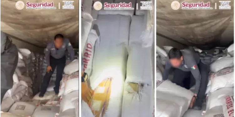 Decomisan más de tres toneladas de metanfetamina ocultas en alimento para ganado