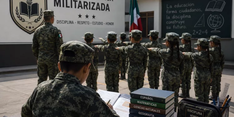Foto: IA // Sedena, única institución habilitada para instrucción castrense, militarizada o militar, advierte.