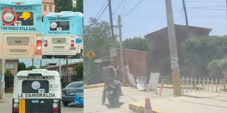 ¡Se calienta la disputa por mototaxis en Etla! Habitantes acusan invasión de rutas y bloquean accesos