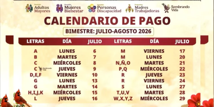 ¡Atención! Arrancan los pagos de la Pensión del Bienestar en julio