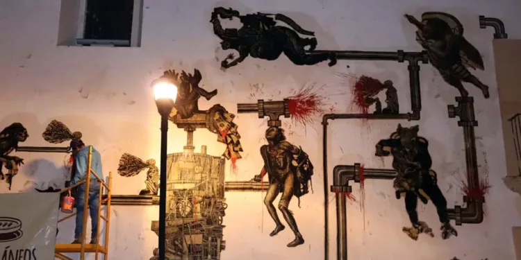 Foto: redes sociales // Hace unos días se acusó a las autoridades por censurar y criminalizar el arte urbano bajo la lógica del embellecimiento y "contaminación visual".