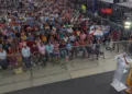 Fotos: Presidencia de la República // La plaza llena de Suchilquitongo para testimoniar el inicio del programa El Maíz es la Raíz.