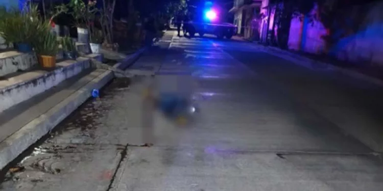 Vecinos del sector se percataron de la presencia de un hombre derribado sobre la acera.