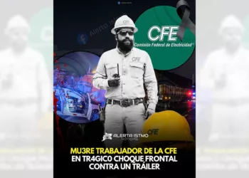 Foto: Facebook Alerta Istmo // El trabajador fallecido fue identificado como Hugo S. F.