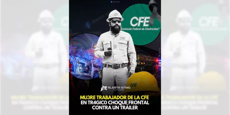 Foto: Facebook Alerta Istmo // El trabajador fallecido fue identificado como Hugo S. F.