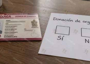 En la licencia de conducir, anuencia para donar órganos