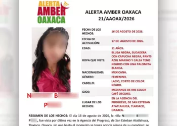 Tras ser localizada, este miércoles 19 de agosto fue presentada ante la autoridad ministerial en Tlaxiaco