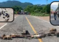 Playa contaminada y carretera bloqueada: pescadores paralizan la vía Salina Cruz-Huatulco