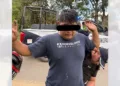 Ciudadanos difundieron el rostro de un individuo detenido tras un asalto en la vía Arrazola-San Pedro Ixtlahuaca.