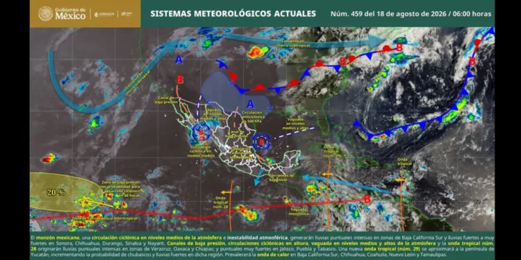 ¡Oaxaca bajo la lluvia! Tormentas, rayos, viento y posible granizo golpearán varias regiones