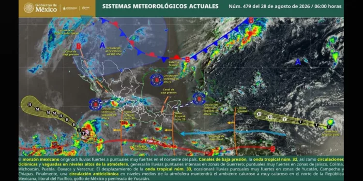 ¡Oaxaca bajo agua y mar de fondo! Alertan por tormentas, vientos y corrientes de resaca