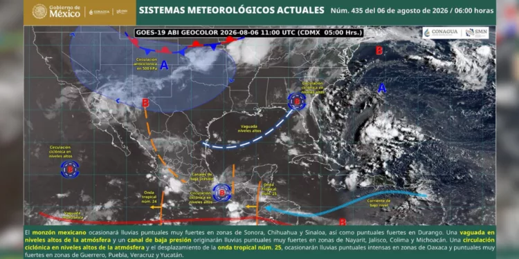 Lluvias regresan con fuerza a Oaxaca; calor, granizo y tormentas elevan el riesgo en ocho regiones
