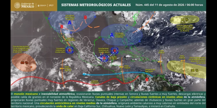 ¡Calor sofocante y tormentas en Oaxaca! El Istmo alcanzará 39 grados este martes