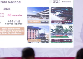 Foto: Presidencia de la República // Claudia Sheinbaum dobla la apuesta de lugares para el bachillerato nacional.