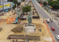 Foto: Municipio de Oaxaca // Comercios “se recorrieron” agrandaron su espacio e invadieron el derecho de vía en la zona de Viguera.