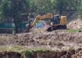 Fotos: Conagua // Desazolve de la presa Rompepicos por parte de Conagua.