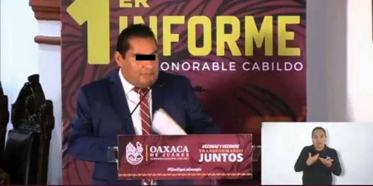 Foto: redes sociales // El 9 de diciembre R. R. P., alias "El Duck" rindió su informe de actividades realizadas en el municipio de la capital.