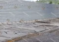 Foto: Lisbeth Mejía // Grietas, destrucción de infraestructura urbana; Eucaliptos convertida en zona de desastre.