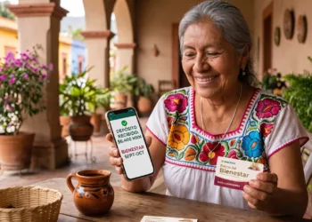 Foto: Ilustrativa - IA // Personas adultas mayores beneficiarias de la Pensión del Bienestar recibirán un nuevo depósito bimestral de 6 mil 400 pesos a través de la Tarjeta del Bienestar.