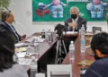 Foto: Archivo El Imparcial // La visita del maestro Modesto Seara Vásquez a EL IMPARCIAL, en julio de 2022.