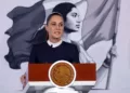 La presidenta Claudia Sheinbaum Pardo durante la presentación de la iniciativa.