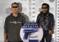 Los dos sujetos no pudieron comprobar la portación legal del arma calibre 9 milímetros.