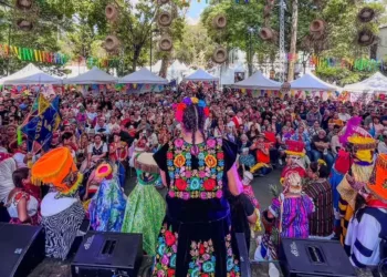 Foto: Alcaldía Azcapotzalco // La Guelaguetza en la alcaldía Azcapotzalco reunió a más de 10 mil asistentes.