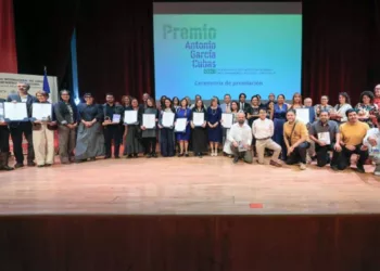 La ceremonia de entrega del Premio Antonio García Cubas se realizó este 13 de agosto como preludio de la 37 FILAH.