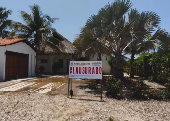 Foto: Profepa // La obra de un hotel dañó el ecosistema de dunas en dos diferentes puntos de la costa de Oaxaca; Profepa actuó y clausuró las construcciones.