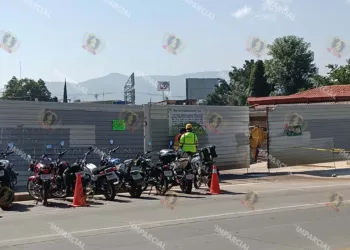 Foto: Lisbeth Mejía Reyes // Persisten las irregularidades en trabajos del Parque Oaxaca.