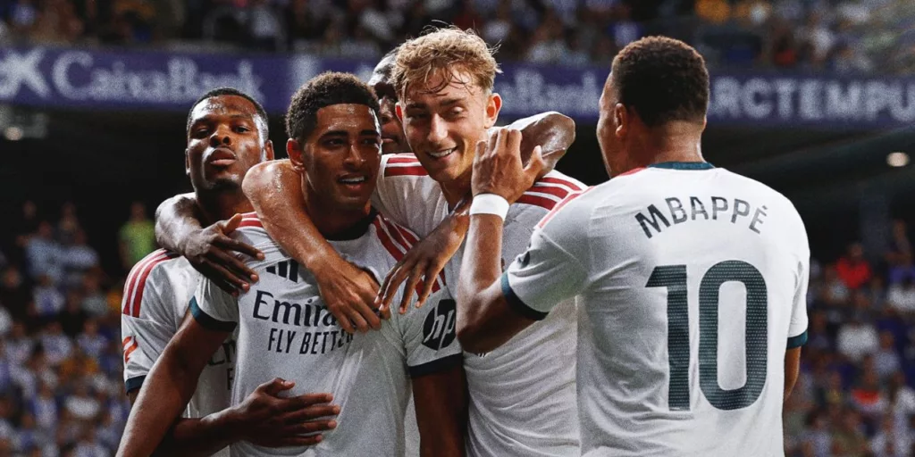 Real Madrid golea 4-1 a la Real Sociedad con hat-trick Mbappé