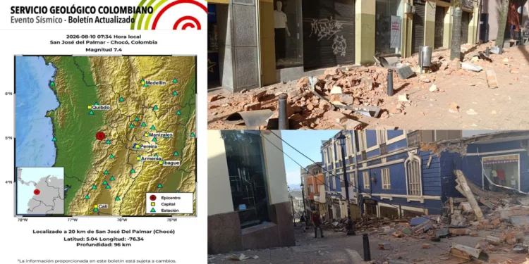 VIDEOS | ¡Colombia tiembla! Sismo de 7.4 desata el pánico, derrumbes y daños en varias ciudades
