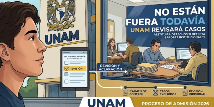 “No están fuera todavía”: UNAM revisará casos de aspirantes excluidos del examen de control