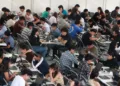 Foto: Adrián Gaytán // Un hotel del norte de la ciudad fue sede del examen de control presencial aplicado por la UNAM el 12 de agosto.