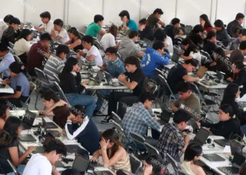 Foto: Adrián Gaytán // Un hotel del norte de la ciudad fue sede del examen de control presencial aplicado por la UNAM el 12 de agosto.