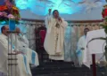 Foto: Arquidiócesis de Antequera Oaxaca // Una de las celebraciones por los dos años como obispo auxiliar de Luis Alfonso Tut Tún se realizó en el templo de Los Pobres.
