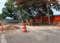Ante derrumbe, exigen clausurar obra de la plaza Parque Oaxaca; Fibra Danhos dice que la “situación” se debe al estado de las tuberías y por las lluvias