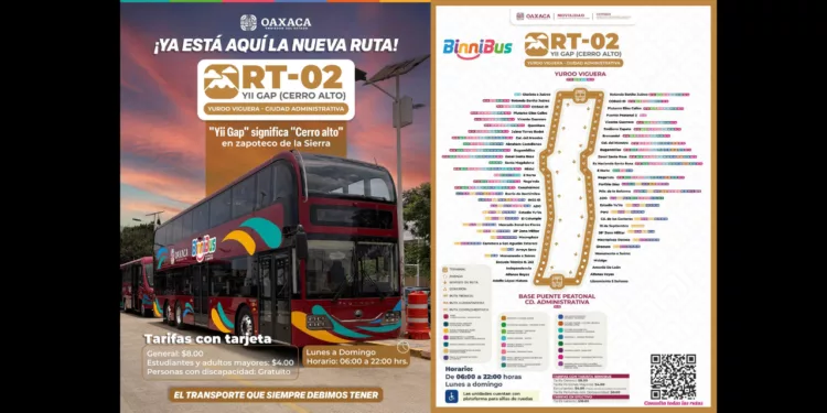 ¡Oaxaca ya viaja a dos pisos! Arranca nueva ruta con autobuses eléctricos