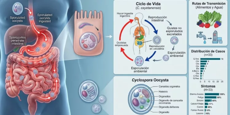 Brote de ciclosporiasis: Salud confirma 33 casos en México