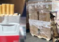 Aseguran más de 2 millones de cigarros apócrifos en la aduana del AICM procedentes de Tailandia
